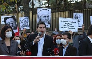 Fransa Büyükelçiliği önünde eylem