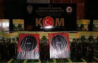 Gaziantep’te 3 bin şişe kaçak zeytinyağı ele...