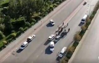 Gaziantep’te drone destekli asayiş uygulaması...