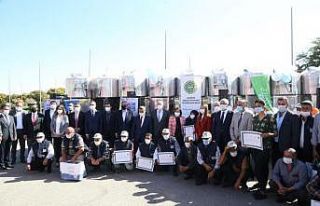 Gaziantep’te süt üreticisine 300 litrelik süt...