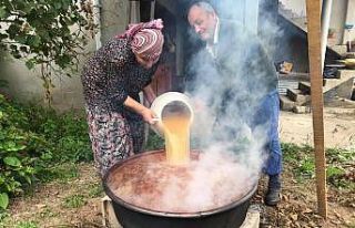 Giresun’da elma pekmezi mesaisi başladı