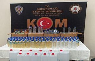 Giresun’da sahte içki operasyonu