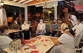 Gültak, Çamlıbel esnafıyla bir araya geldi