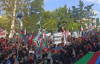 Gürcistan’da Azerbaycan’a destek mitingi