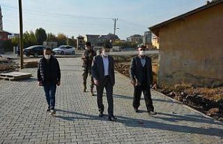 Güroymak’ta yol yapım çalışması