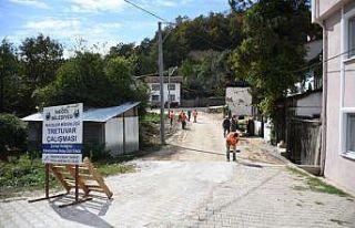 Hacıkara yollarına parke taşı