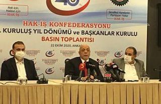 HAK-İŞ 45’inci kuruluş yıl dönümünü kutluyor