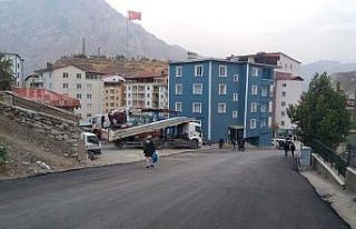 Hakkari Pagan caddesi asfaltlandı