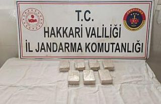 Hakkari’de araziye terk edilmiş 3 kilo 500 gram...