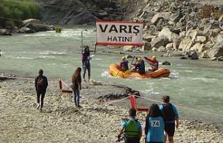Hakkari’de düzenlenen “Türkiye Rafting Şampiyonası”...