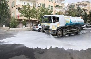 Haliliye’de dezenfekte çalışmaları