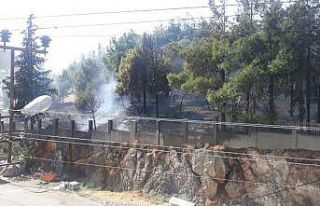 Hastane bahçesinde yangın paniği