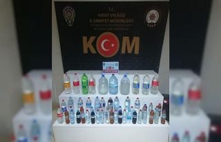 Hatay’da kaçak içki operasyonu