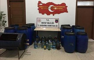 Hatay’da sahte alkol operasyonu