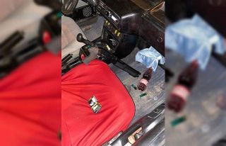 Havaya ateş açan tüfekli maganda yakaladı