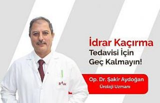 İdrar kaçırma tedavisi için geç kalmayın