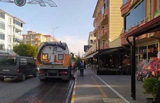 Iğdır şehir genelinde temizlik ve hijyen çalışması