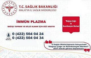 İmmün plazma için merkez oluşturuldu