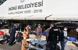İnönü Belediyesi maske dağıtımı yaptı