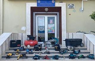 İnşaattan 60 bin lira değerinde malzeme çalan...