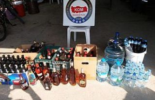 İskenderun’da 2 bin 390 litre el yapımı içki...