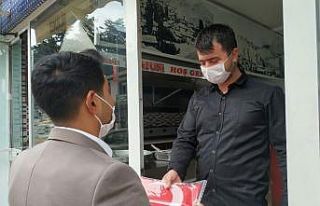 İskilip MYO’dan 97 Türk bayrağı