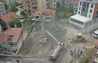 Isparta’da 80 metruk binanın yıkımı gerçekleştirildi