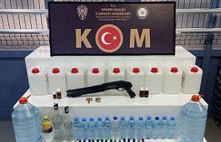 Isparta’da sahte içki operasyonu