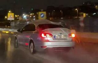 İstanbul’da doluya karşı otomobiline balonlu...