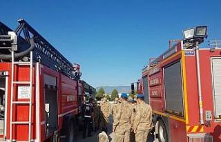 İtfaiyeden Jandarmaya yangın eğitimi