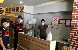 Jandarma Kovid-19 denetimlerinde Bin 771 işletmeyi...