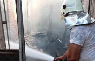 Karacasu’da ev yangını