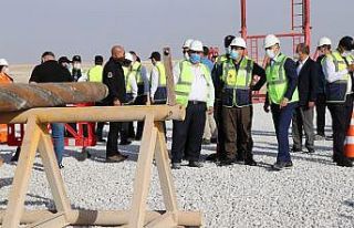 Karadeniz gazı Tuz Gölü Yeraltı Depolama sahasında...