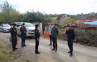 Karantina altındaki köyde denetim
