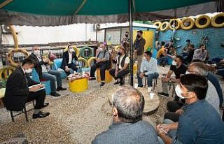 Kaymakam Aslan’dan İran Çarşısı esnafına ziyaret