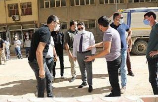 Kaymakam Çam yol yapım çalışmalarını inceledi