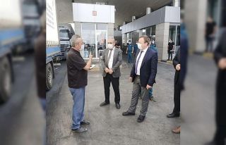 Kaymakam Görmüş Dilucu Gümrük kapısını denetledi