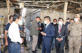 Kaymakam Mehmetbeyoğlu korona virüs denetimlerini...