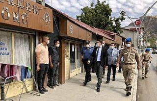 Kaymakam Öztürk’ten korona virüs denetimi