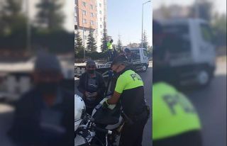 Kayseri polisinden motosiklet denetimi