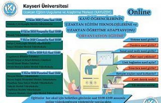 Kayseri Üniversitesi, öğrencilerine Uzaktan Eğitime...