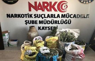 Kayseri’de 58 kilo esrar ele geçirildi