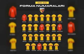 Kayserispor’da forma numaraları belli oldu