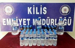Kilis’te kaçak içki ele geçirildi
