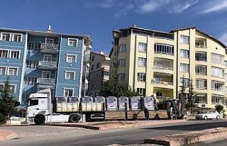Kırşehir Belediyesi kentte çöp konteynırı uygulamasını...