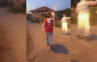 Kızılay, Sarayköy’de karantinadaki ailelerin...