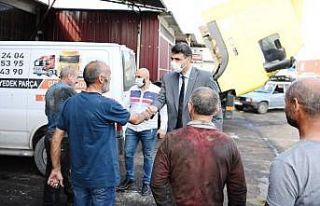 Kocaman’dan sanayi sitesi işçilerine ziyaret