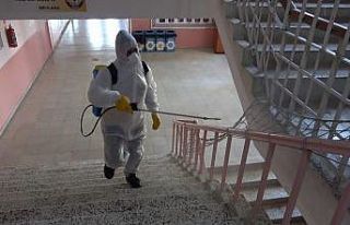 Korona virüse karşı dezenfeksiyon çalışması...