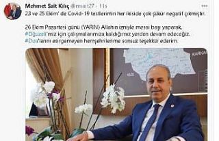 Korona virüsü yenen başkan görevinin başında