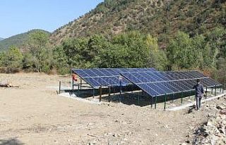 Köyün su sorunu güneş paneli çözecek